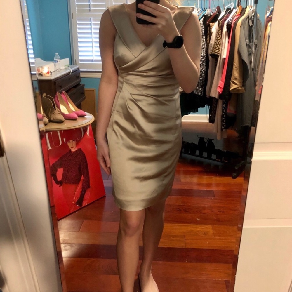 Tahari Champagne Cocktail Dress